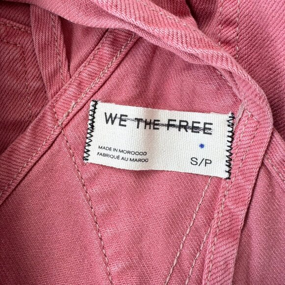 Free People Ziggy Denim Overalls Pink Small - Picture 4 of 7